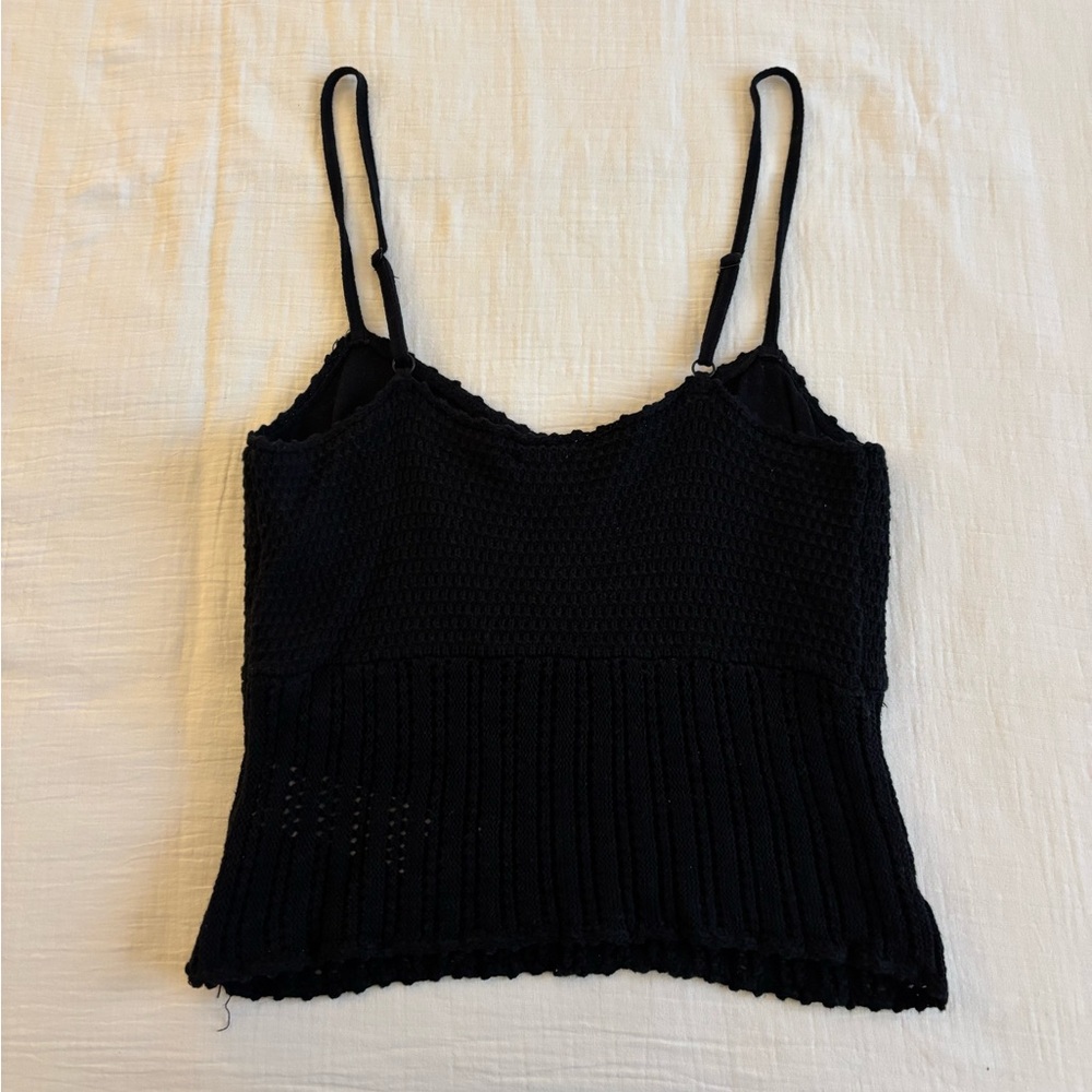 Abercrombie Cropped Knit Tank Top - Picture 2 of 4